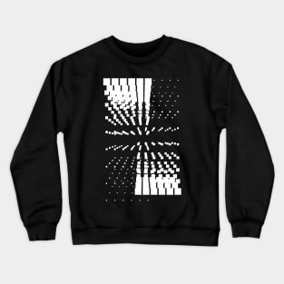 Geometric white abstract galaxy Crewneck Sweatshirt